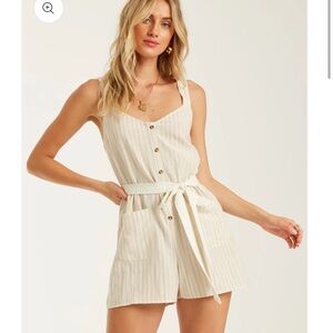 BILLABONG “All Happening” Striped Romper